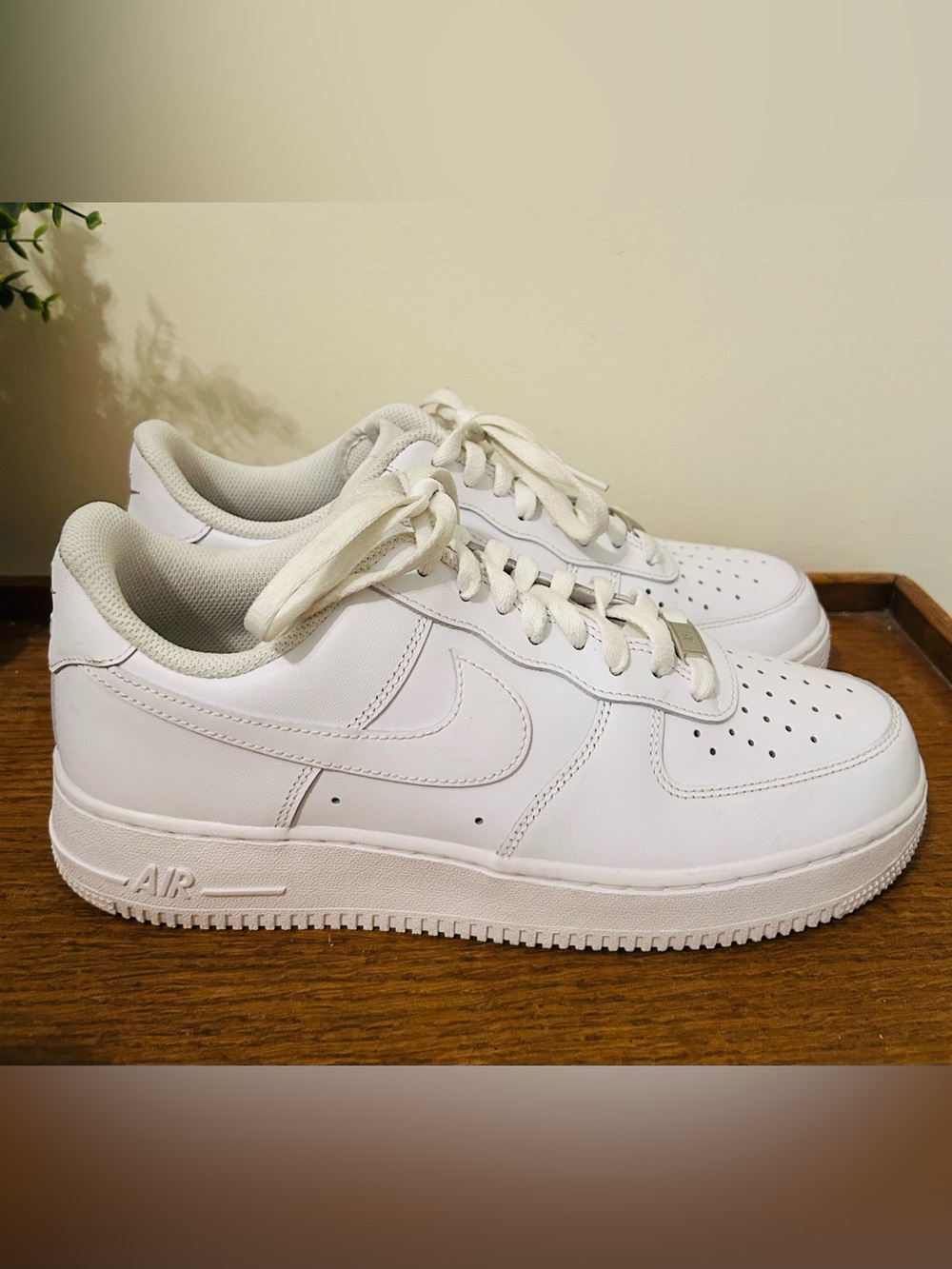 Mens Nike Air Force 1 '07 - Triple White [CW2288-111]  Men's 11